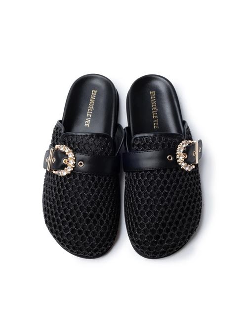 benedit fibbia strass raffia EMANUELLE VEE | 207-11-HYBLK